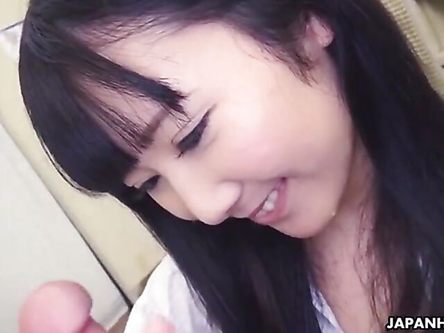 Japanese secretary Yui Watanabe gets fingered and fucked in the office