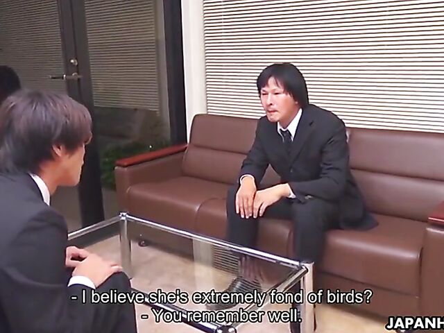 Japanese secretary Yui Watanabe gets fingered and fucked in the office