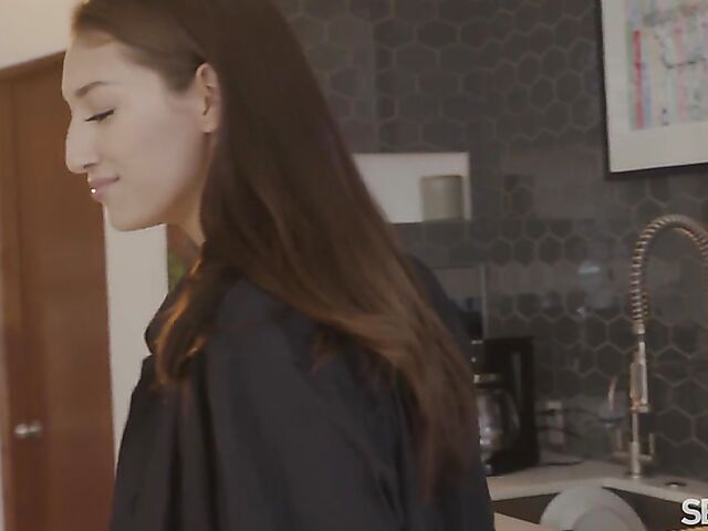 Lonely Bella Rolland's interracial sex dream