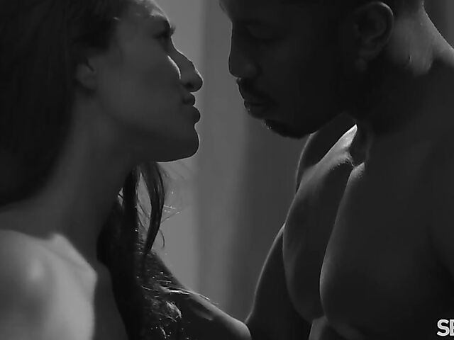 Lonely Bella Rolland's interracial sex dream