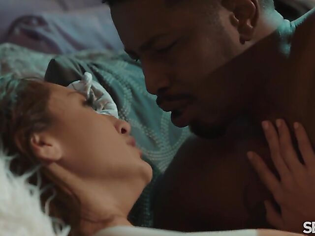 Lonely Bella Rolland's interracial sex dream