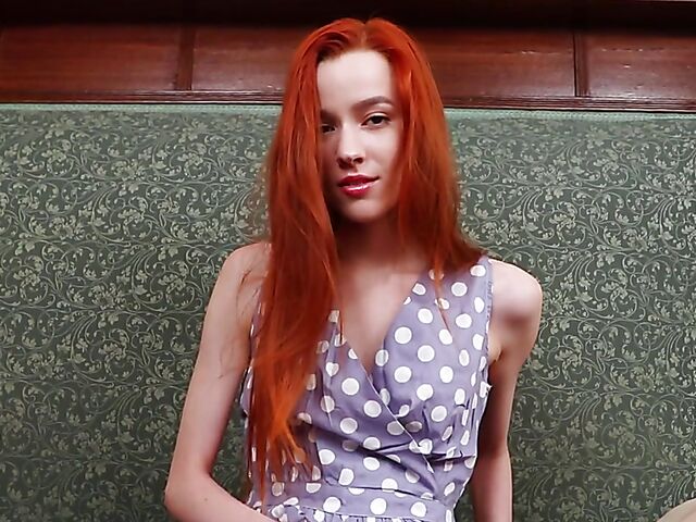 Very skinny redhead Sherice masturbating for you