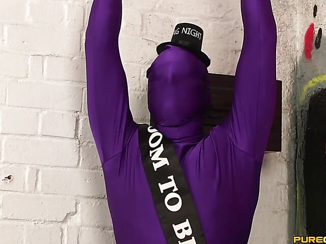 Clothed handjob for a helpless groom-to-be getting shared by Liz Rainbow, Princess Eve and Satine Spark