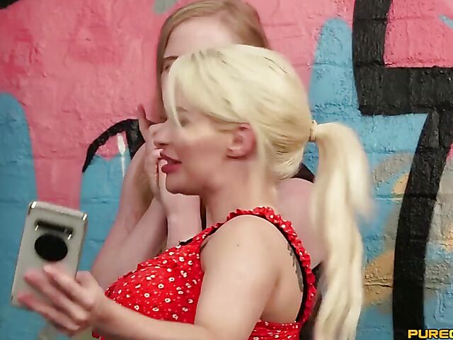 Clothed handjob for a helpless groom-to-be getting shared by Liz Rainbow, Princess Eve and Satine Spark