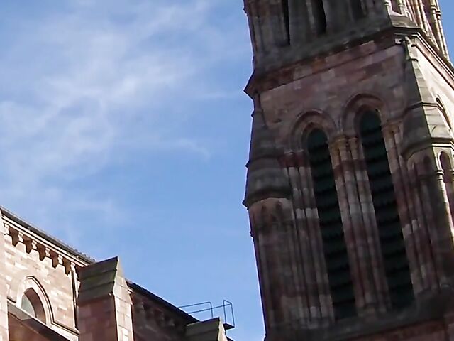 Busty ebony Tina Fire and Spanish priest Torbe interracial