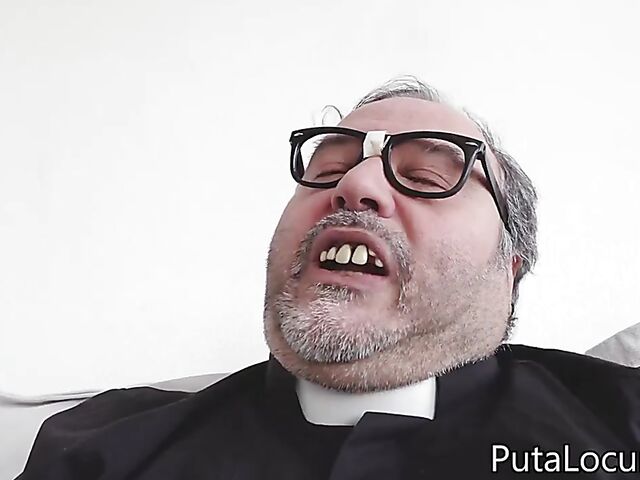 Busty ebony Tina Fire and Spanish priest Torbe interracial