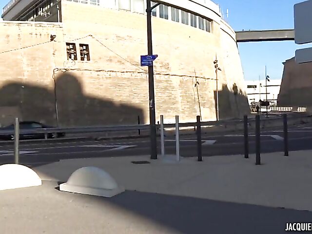 French redhead Roxy gets picked up and pounded in Marseille