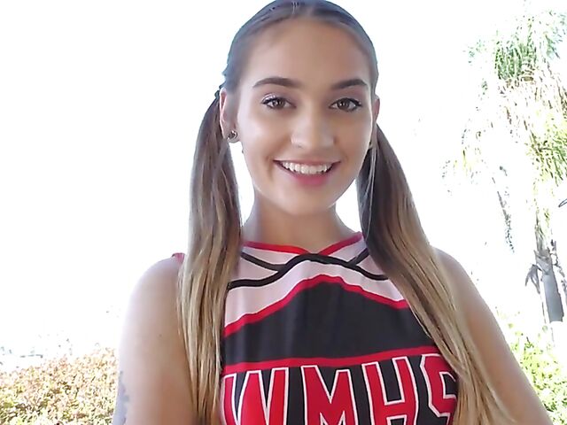  Sex in uniform with teen cheerleader Sera Ryder