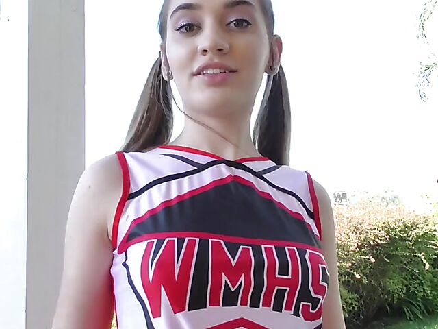  Sex in uniform with teen cheerleader Sera Ryder