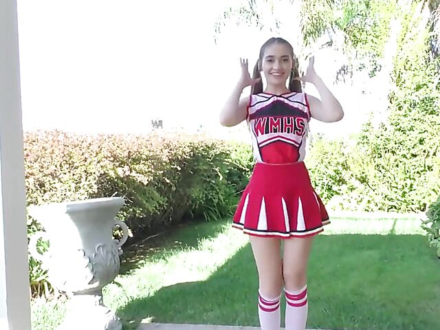  Sex in uniform with teen cheerleader Sera Ryder