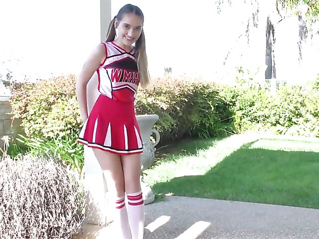  Sex in uniform with teen cheerleader Sera Ryder