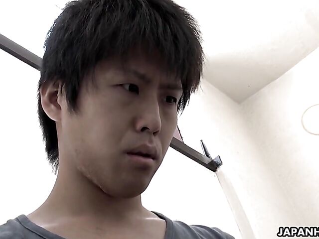 Big tits Japanese MILF beauty Reiko Kobayakawa gives head to her neighbor