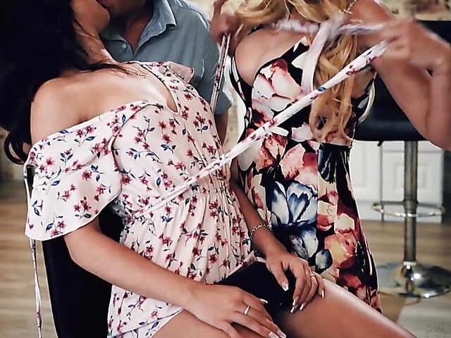 Naive Kylie Rocket and aunt Katie Morgan team up for a truly hot threesome