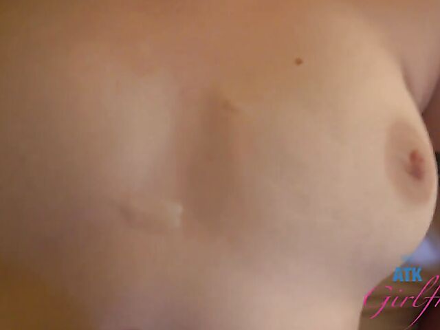 POV cum on tits compilation by ATKGirlfriends