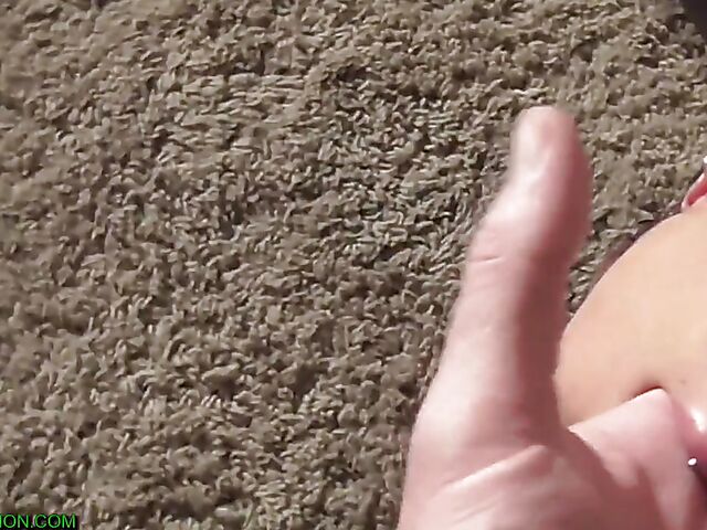 Amazing deepthroat with short-haired big titty slut Afton Marie