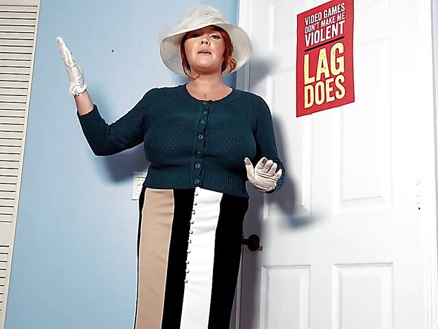 Annabelle Rogers - Huge tits mom JOI session with her dildo on Sunday