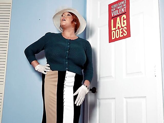 Annabelle Rogers - Huge tits mom JOI session with her dildo on Sunday