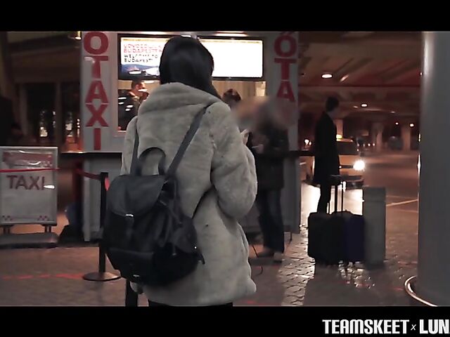 James' Asian girlfriend Luna X gets banged from behind in Budapest