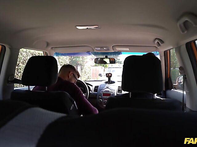 Road test and car fuck with hot instructor Emylia Argan