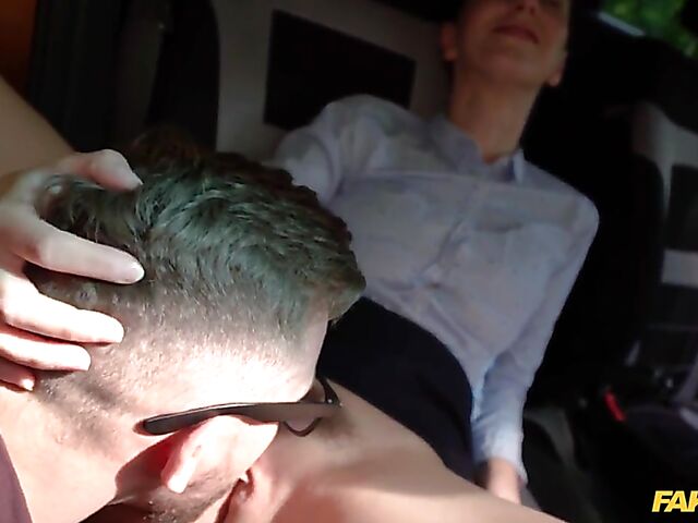 Road test and car fuck with hot instructor Emylia Argan