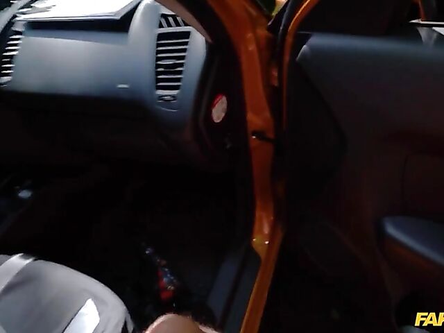 Road test and car fuck with hot instructor Emylia Argan