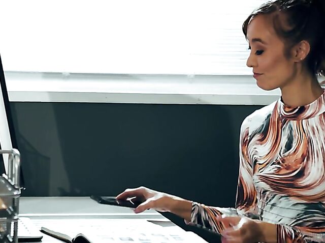 Desperate Asian MILF teacher Christy Love seduces her student into fucking her tight cunt