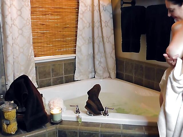 Mindi Mink - Big titted MILF bathroom solo and dirty talk