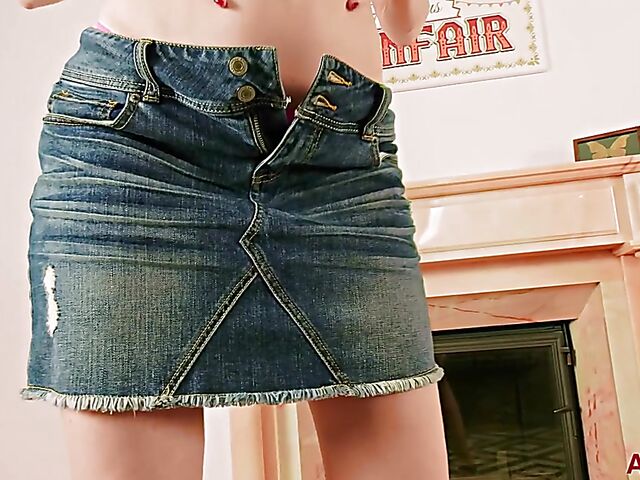 Veronica S - Tall milf strip show by the fireplace