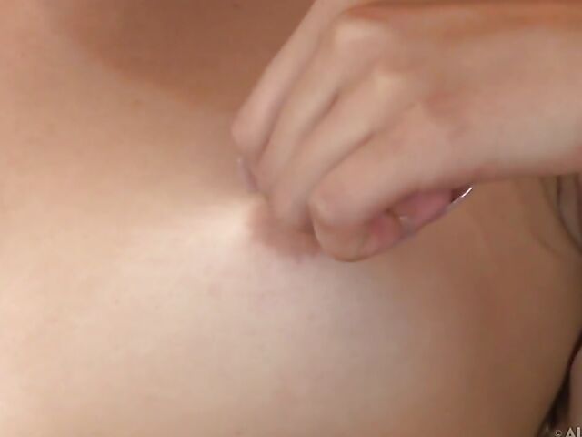 Teen pantyhose solo and bottle insertion BTS with Goldie