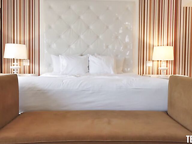 Porn audition with skinny Andie Rose getting her trimmed pussy fingered, dildoed and fucked POV