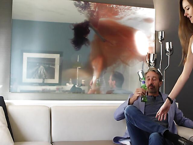 Cute babe Charlotte Star makes love to lucky old man Steve Holmes