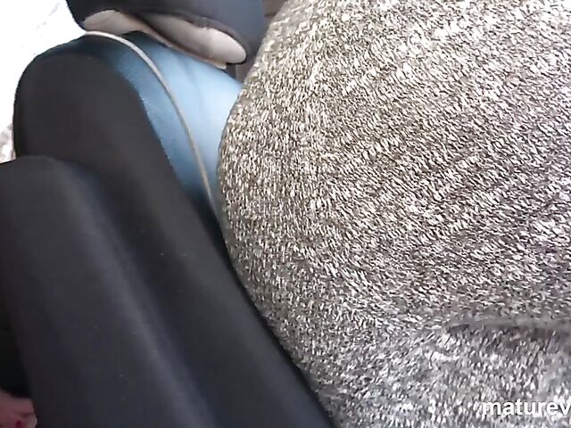 Mature and young boy group fuck in a van