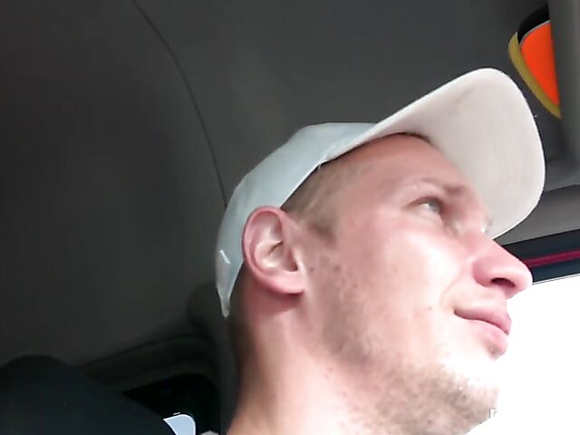 Mature and young boy group fuck in a van