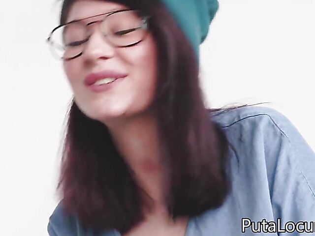 Nerdy Spanish student Meraki gets talked into sex by Torbe