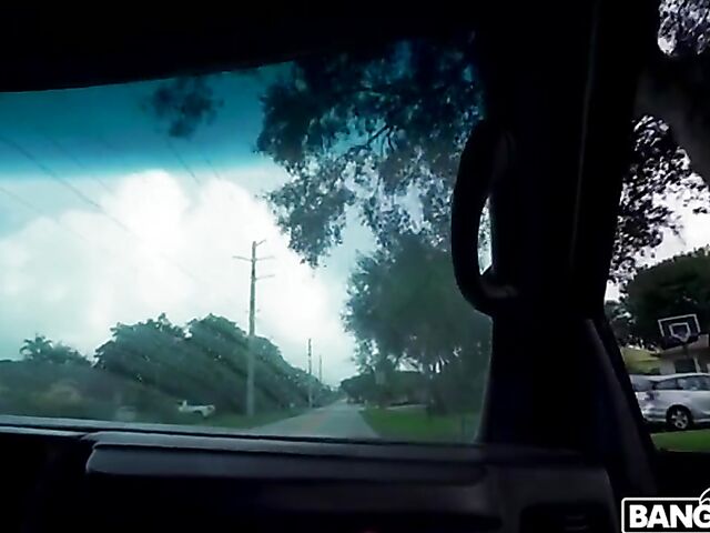 Pick up fuck in a van for cash with Mae Milano