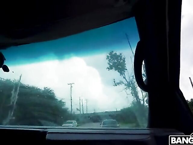 Pick up fuck in a van for cash with Mae Milano