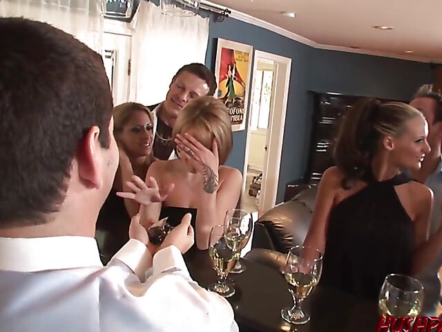 Group sex party with August, Holly Wellin and Phoenix Marie