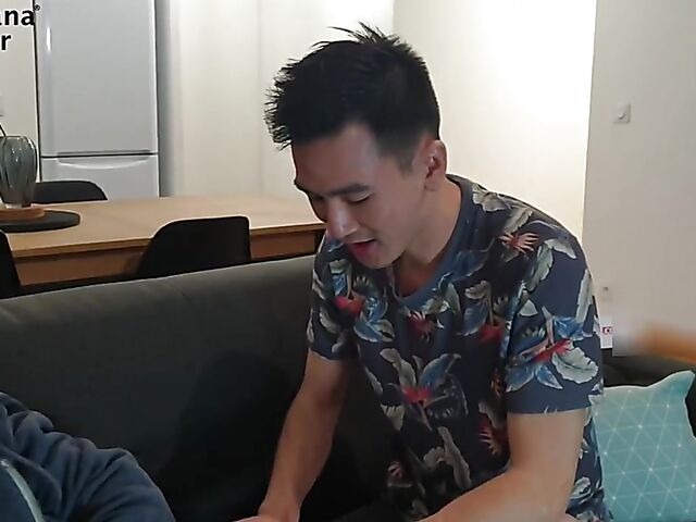 Asian guy white girl facefuck and doggystyle with sleepy blonde Roxy Risingstar