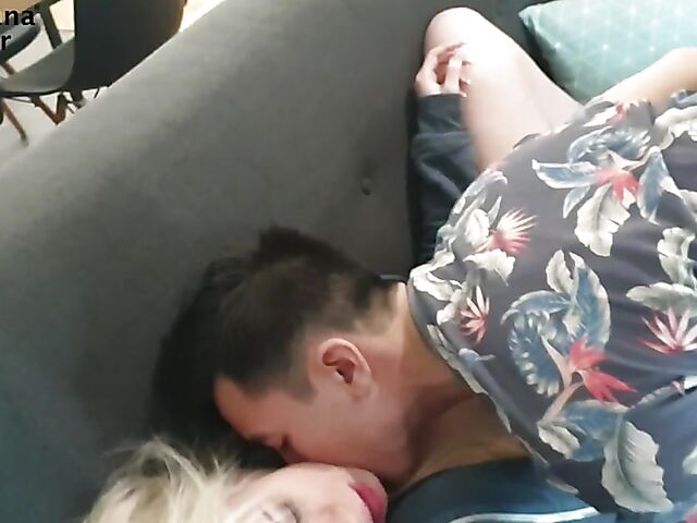 Asian guy white girl facefuck and doggystyle with sleepy blonde Roxy Risingstar