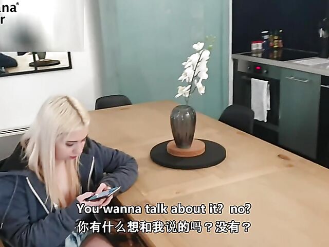 Asian guy white girl facefuck and doggystyle with sleepy blonde Roxy Risingstar