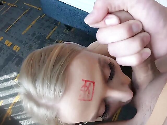  Asian cock blowjob POV with blue-eyed white girl Paris White