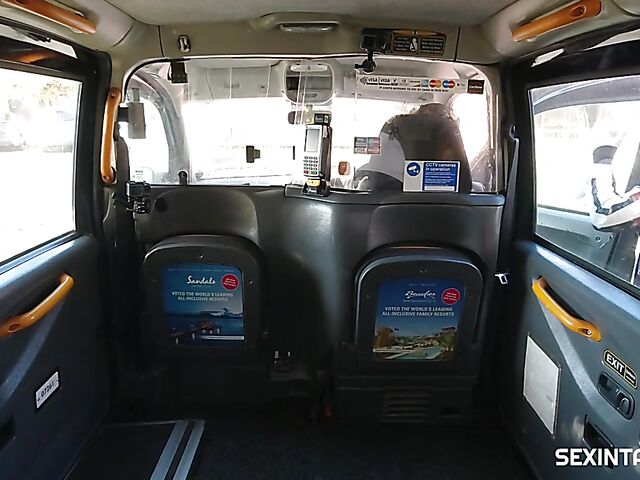 Backseat taxi sex with Czech MILF Brittany Bardot