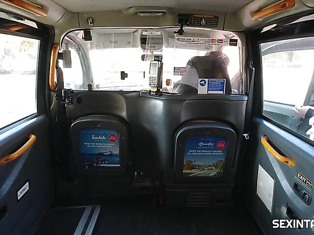 Backseat taxi sex with Czech MILF Brittany Bardot