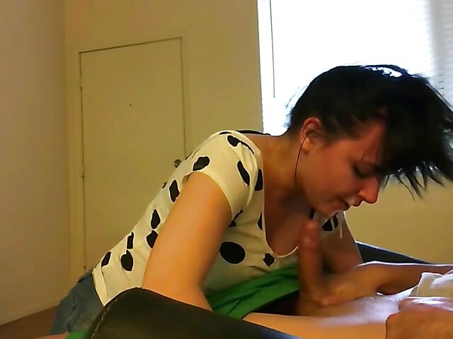 Extreme facefuck with a brunette whore