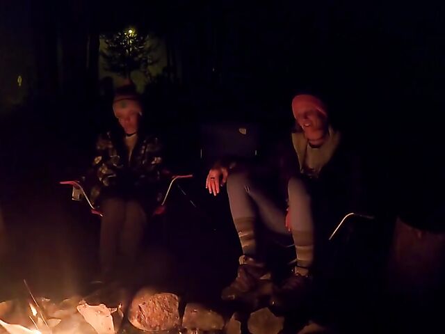 POV outdoor threesome in Alaska mountains with AKGingersnaps and Lana Mars