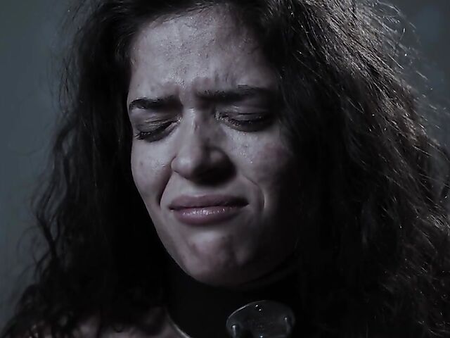 Naked and helpless BDSM slave Victoria Voxxx gets ruthlessly punished by her master