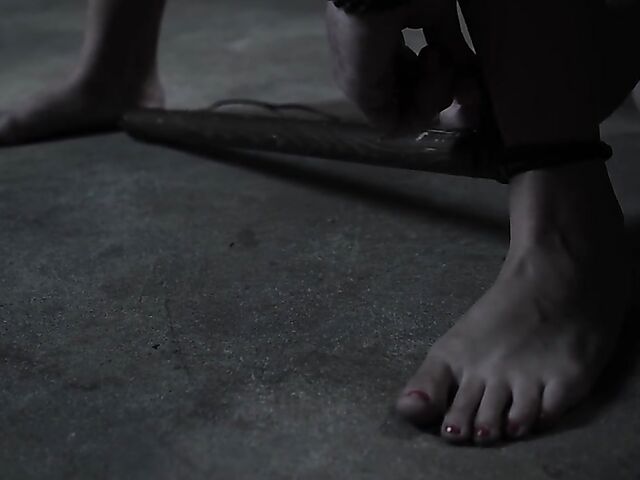 Naked and helpless BDSM slave Victoria Voxxx gets ruthlessly punished by her master