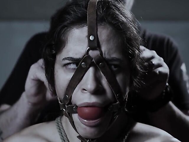 Naked and helpless BDSM slave Victoria Voxxx gets ruthlessly punished by her master