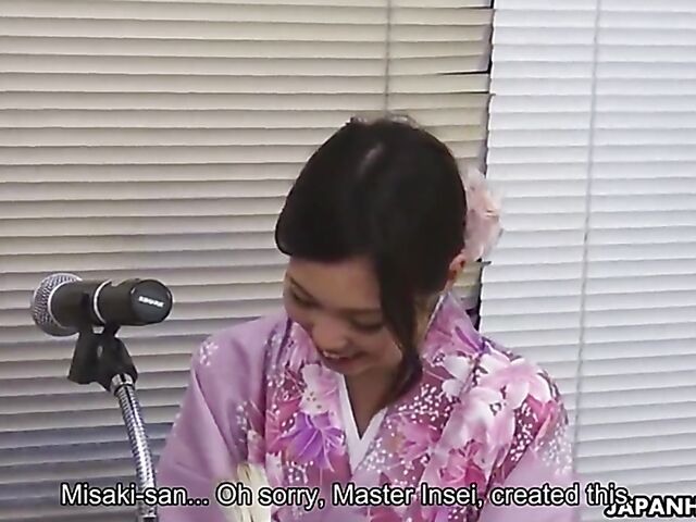 Misaki Yoshimura - Uncensored Japanese geisha gangbang in kimono