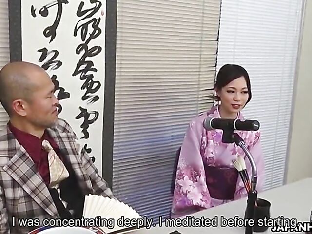 Misaki Yoshimura - Uncensored Japanese geisha gangbang in kimono